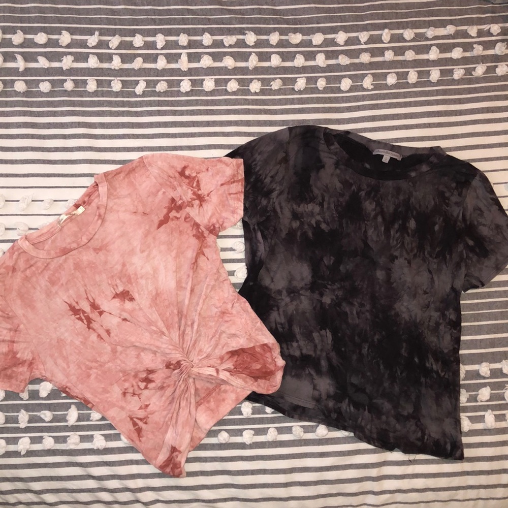 2 tie dye shirts